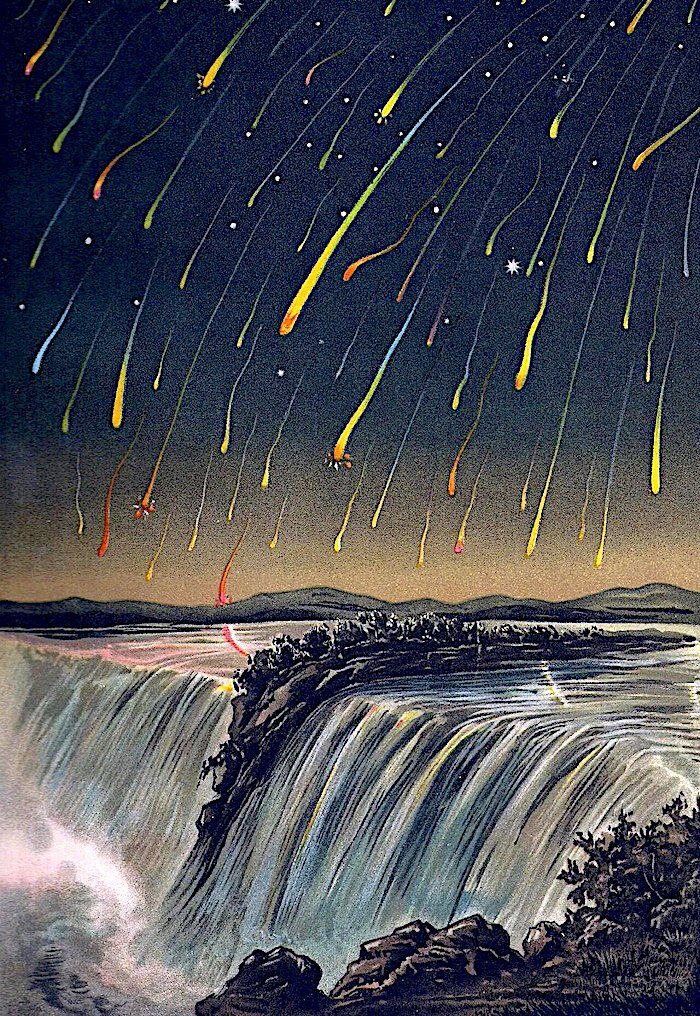 Click to enlarge meteors waterfall