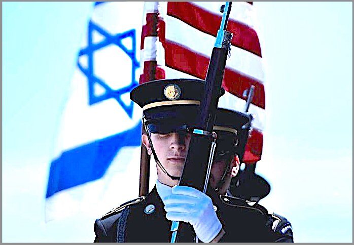 US military 2 flags