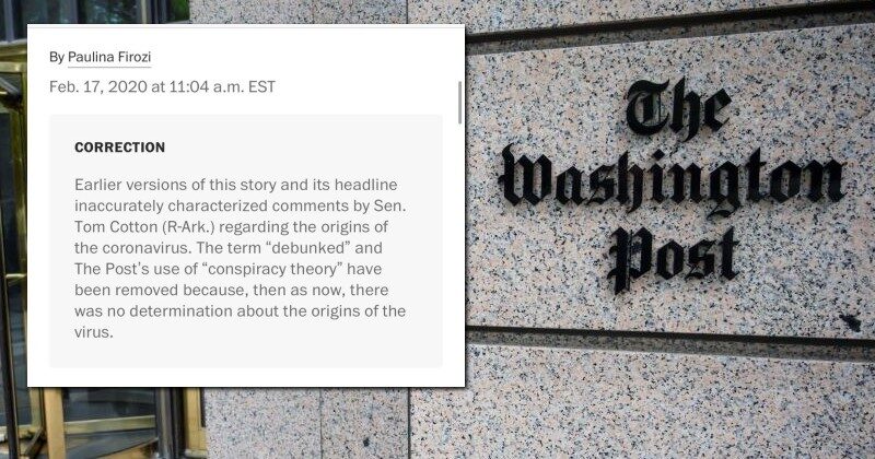wahsting post retraction wuhan lab leak story