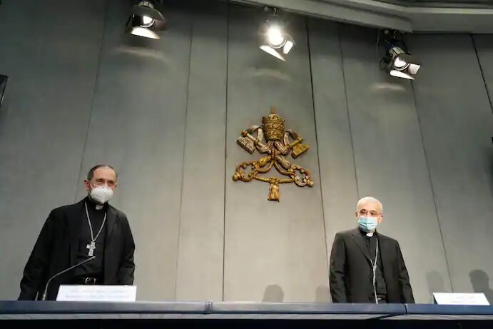 Click to enlarge Monsignor Filippo Iannone, Monsignor Juan Ignacio Arrieta Ochoa de Chinchetru