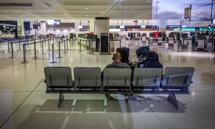 australia airport deserted