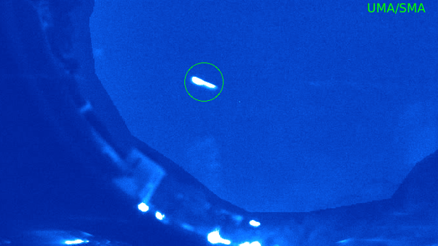 Image of the fireball over the sky