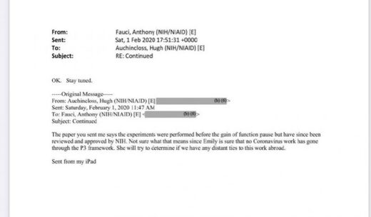 Fauci email