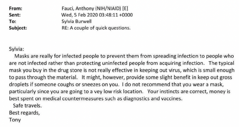 Click to enlarge FAUCI EMAIL.