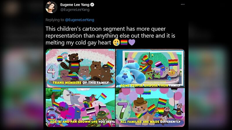 Click to enlarge blues clues montage pride month cartoon
