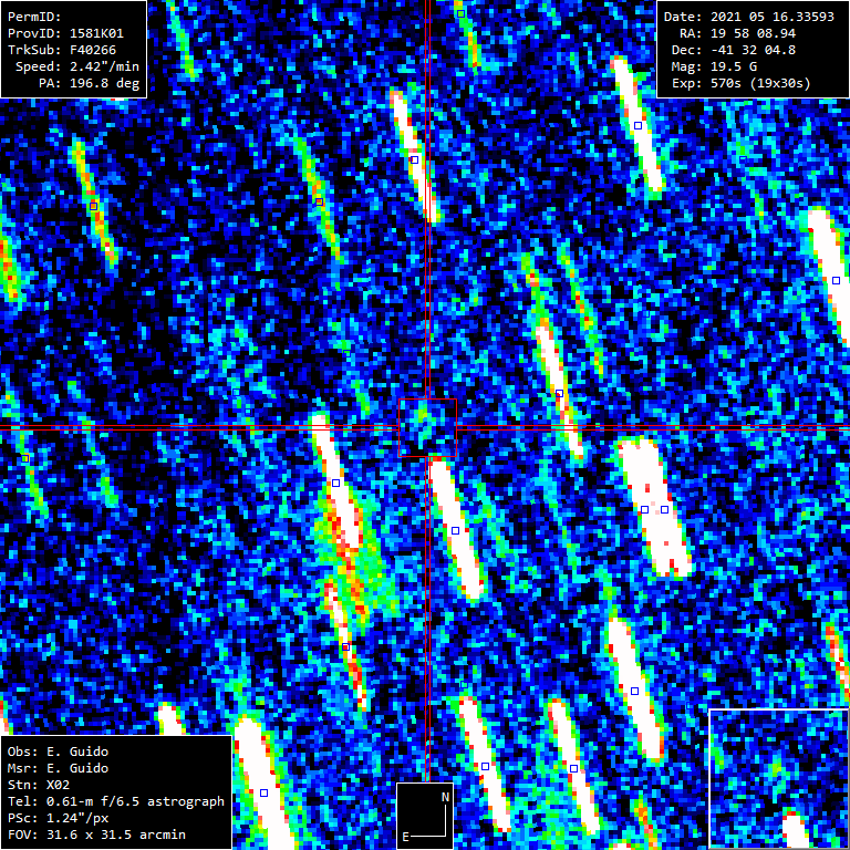 Click to enlarge comet C/2021 J1 (Maury-Attard)