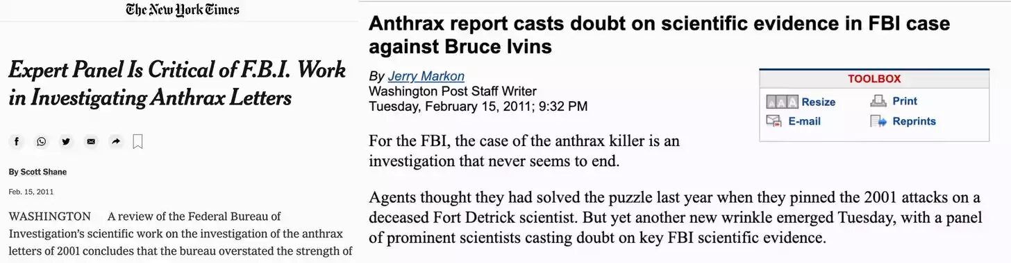 Click to enlarge anthrax report