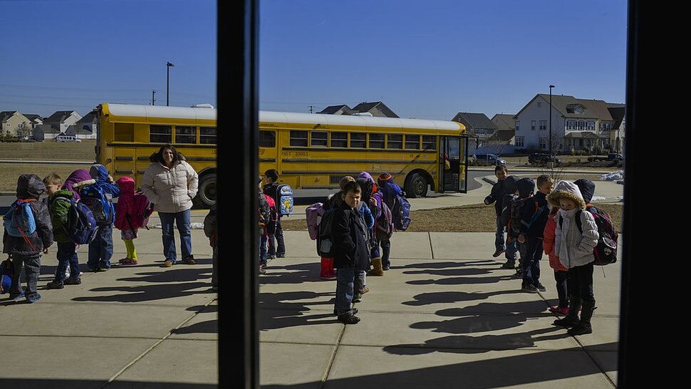 Click to enlarge students outside