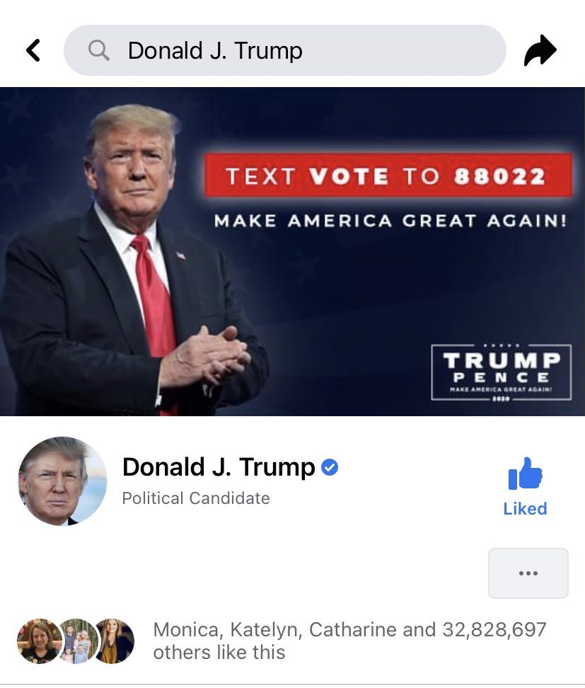 donald trump facebook