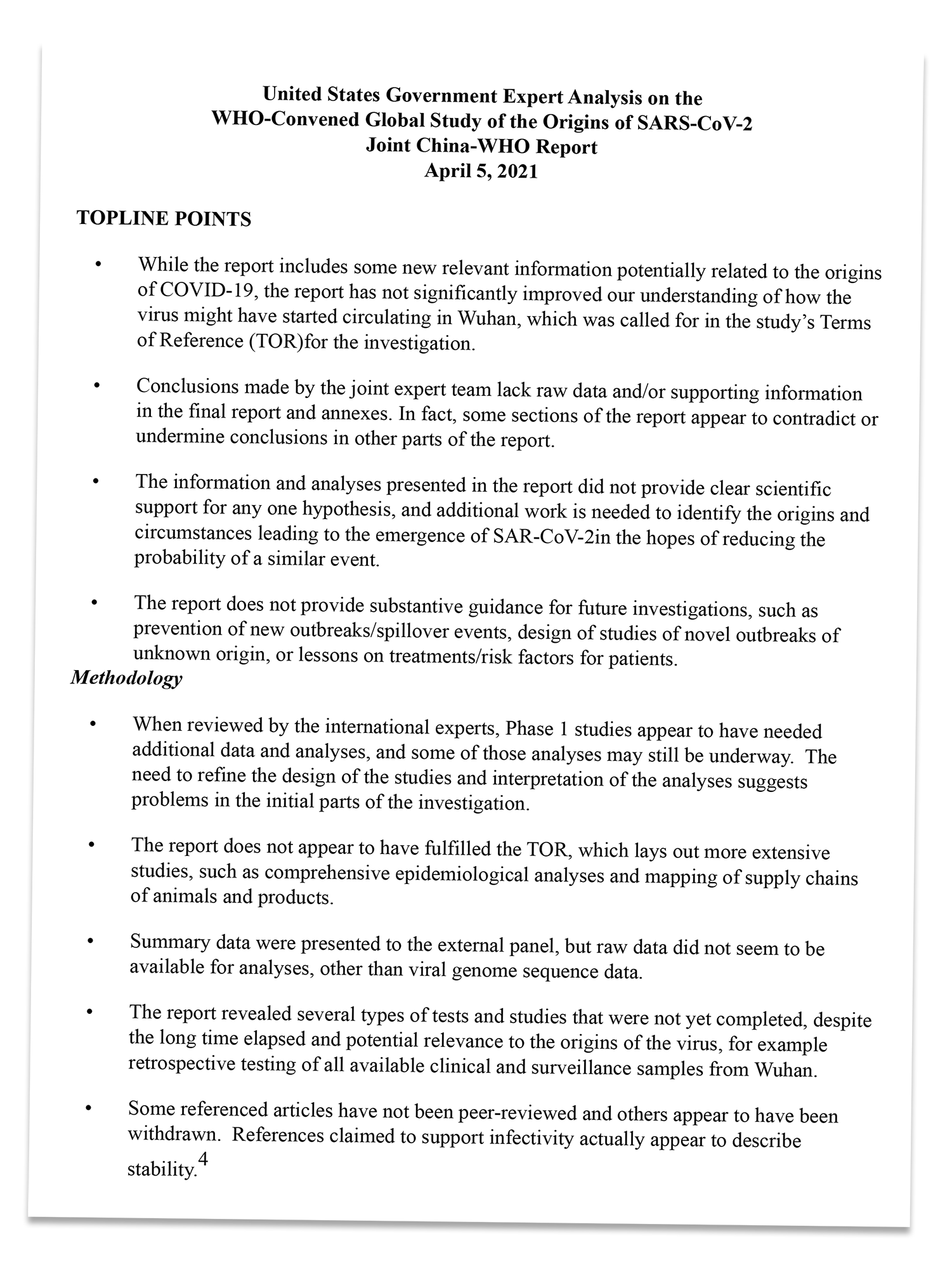 memo covid virus lab leak shi rebuttle