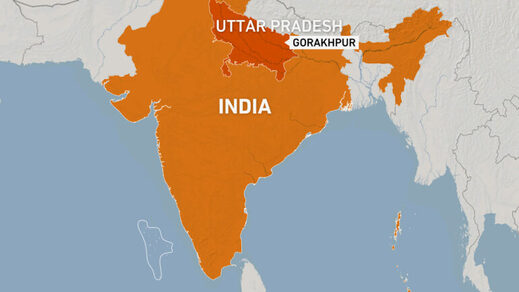 Map of India Gorakhpur
