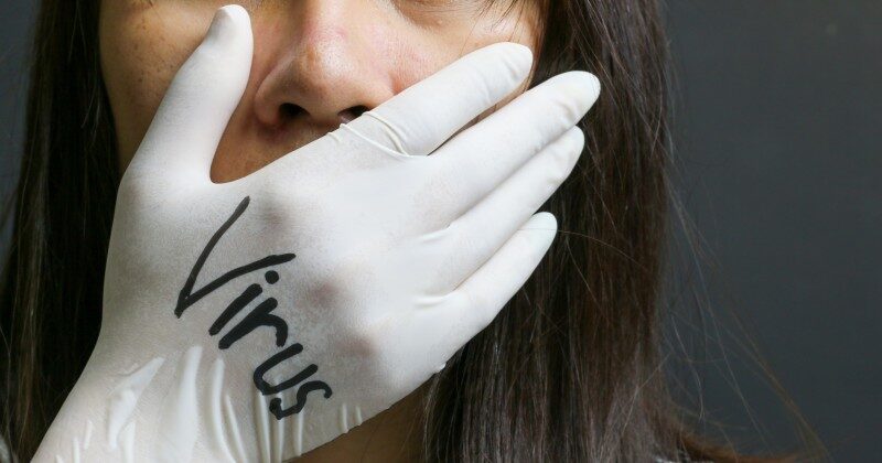 virus glove