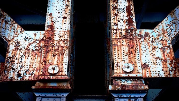 Click to enlarge rusting infrastructure