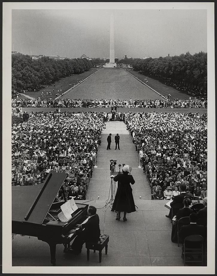 Click to enlarge Marion Anderson lincoln memorial