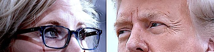Click to enlarge CheneyTrump stares