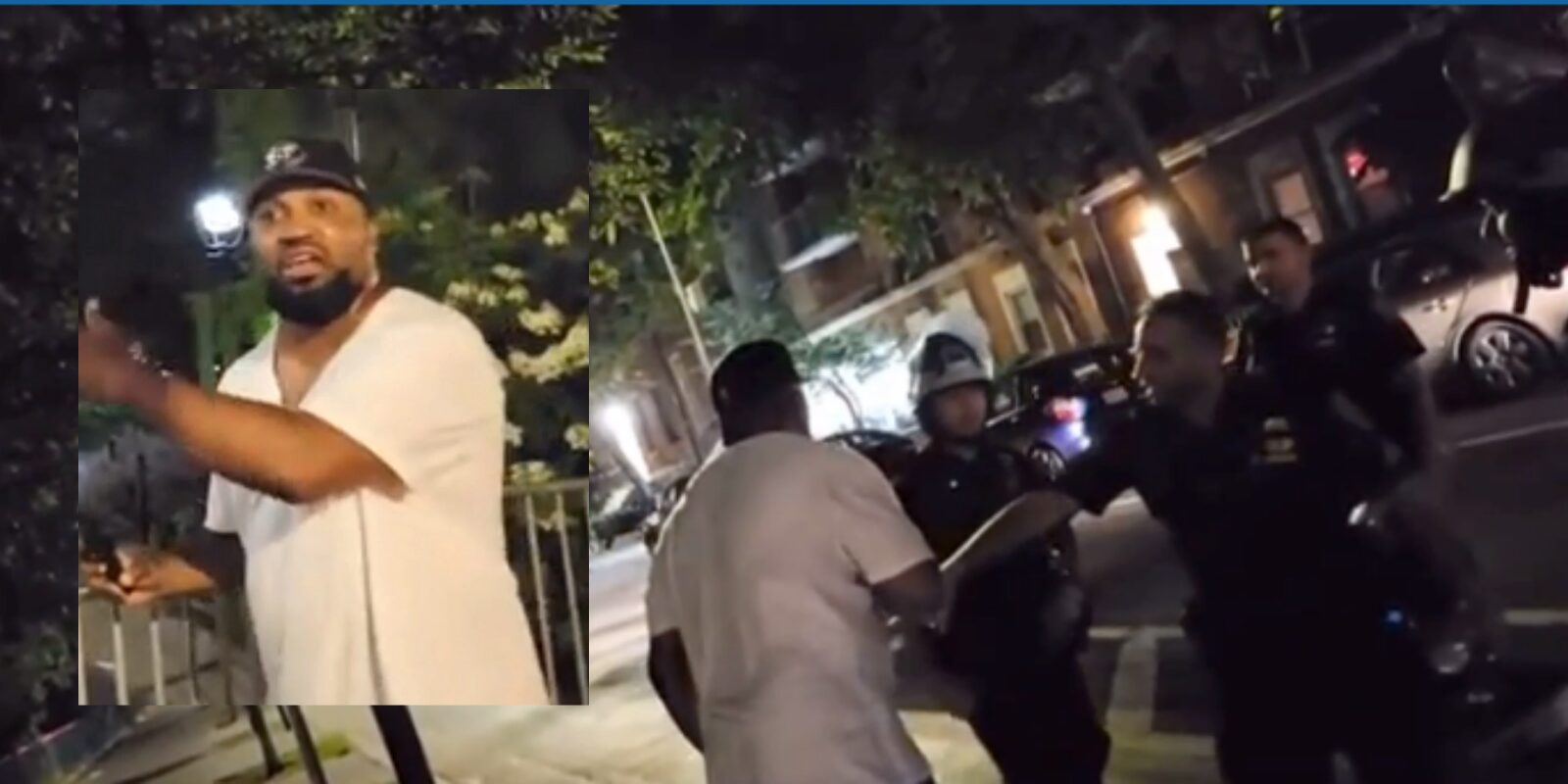 black man racist chinese cop