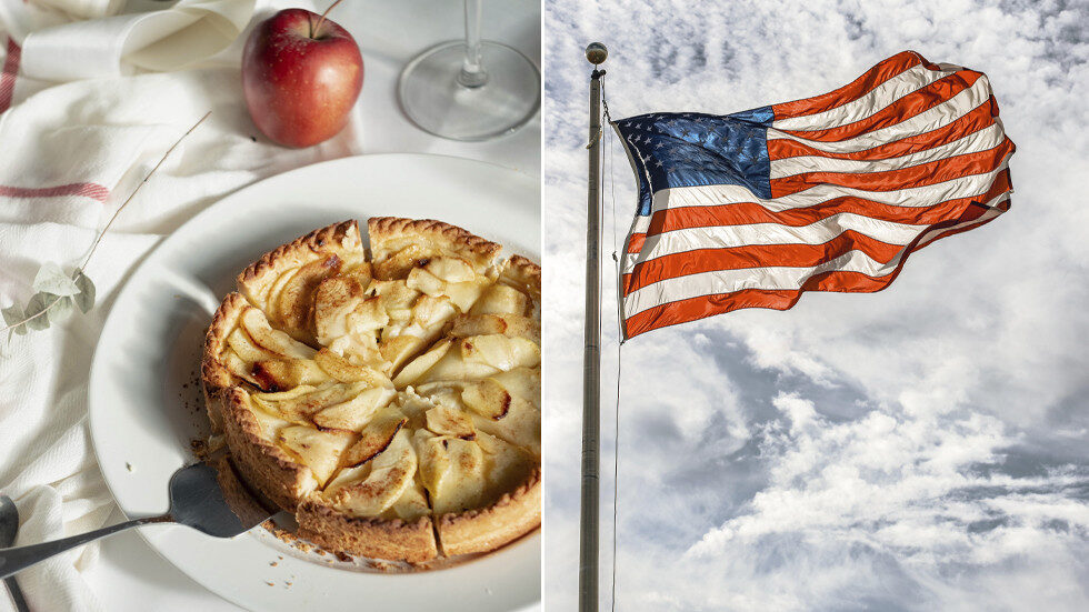 Click to enlarge american flag apple pie
