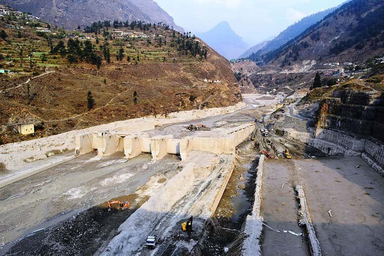 Click to enlarge The Tapovan Vishnugad hydroelectric plant