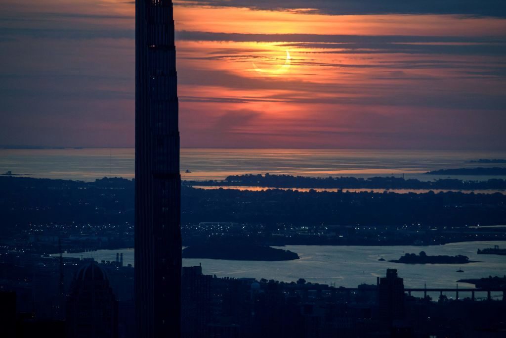 Click to enlarge partial solar eclipse in New York on June 10, 2021