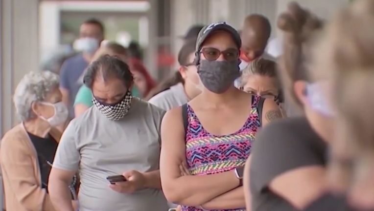 Click to enlarge Masked people