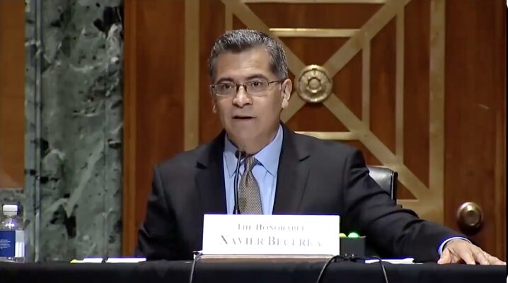 Click to enlarge Xavier Becerra biden administration birthing people