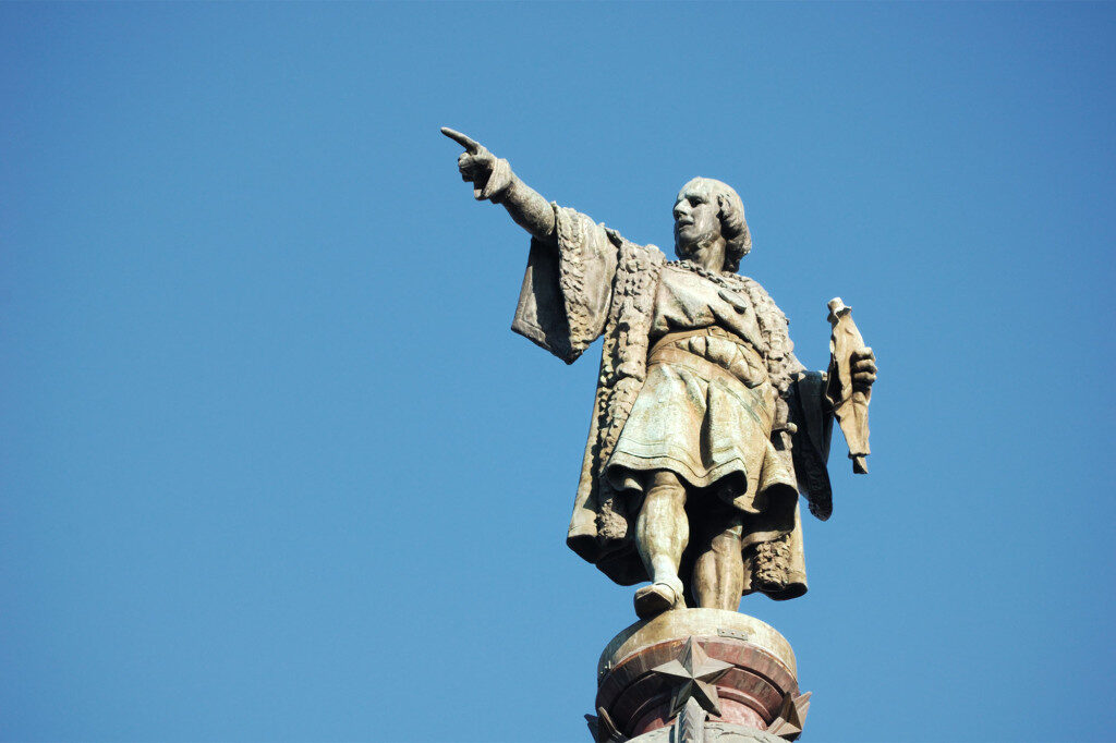 Click to enlarge statue columbus no holiday new jersey