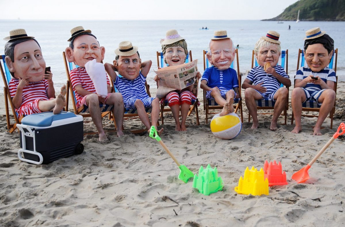 Clowns on Beach