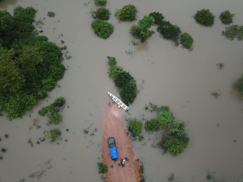 Click to enlarge Floods in Guyana, May 2021.