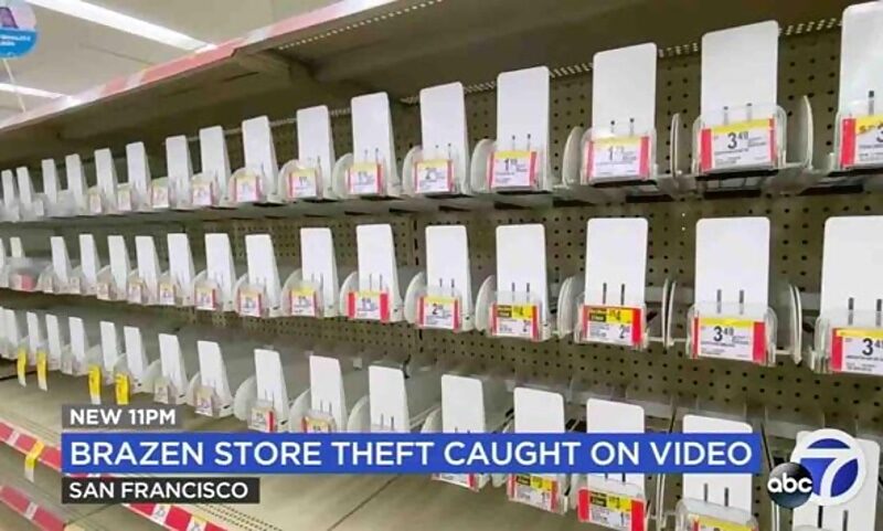 Click to enlarge shoplifting shelves san francisco