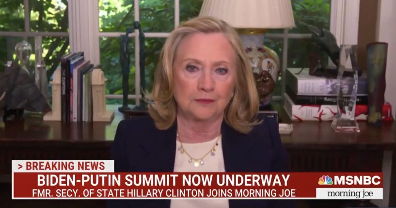hillary clinton MSNBC biden putin summit