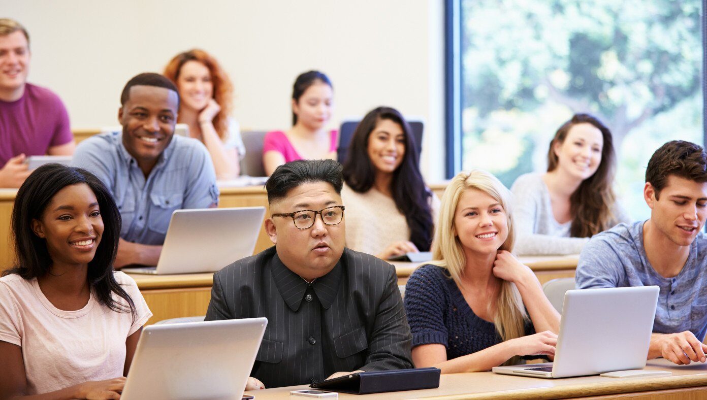 Kim Jong Un classroom