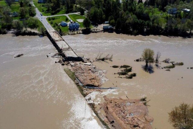 Click to enlarge The central streets of the city of Kerch in eastern Crimea are flooded as a result of heavy rains