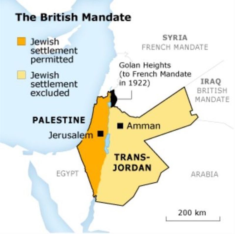 Click to enlarge the british mandate
