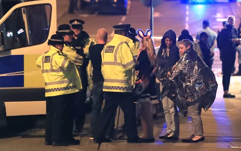 aftermath of the Manchester Arena bombing