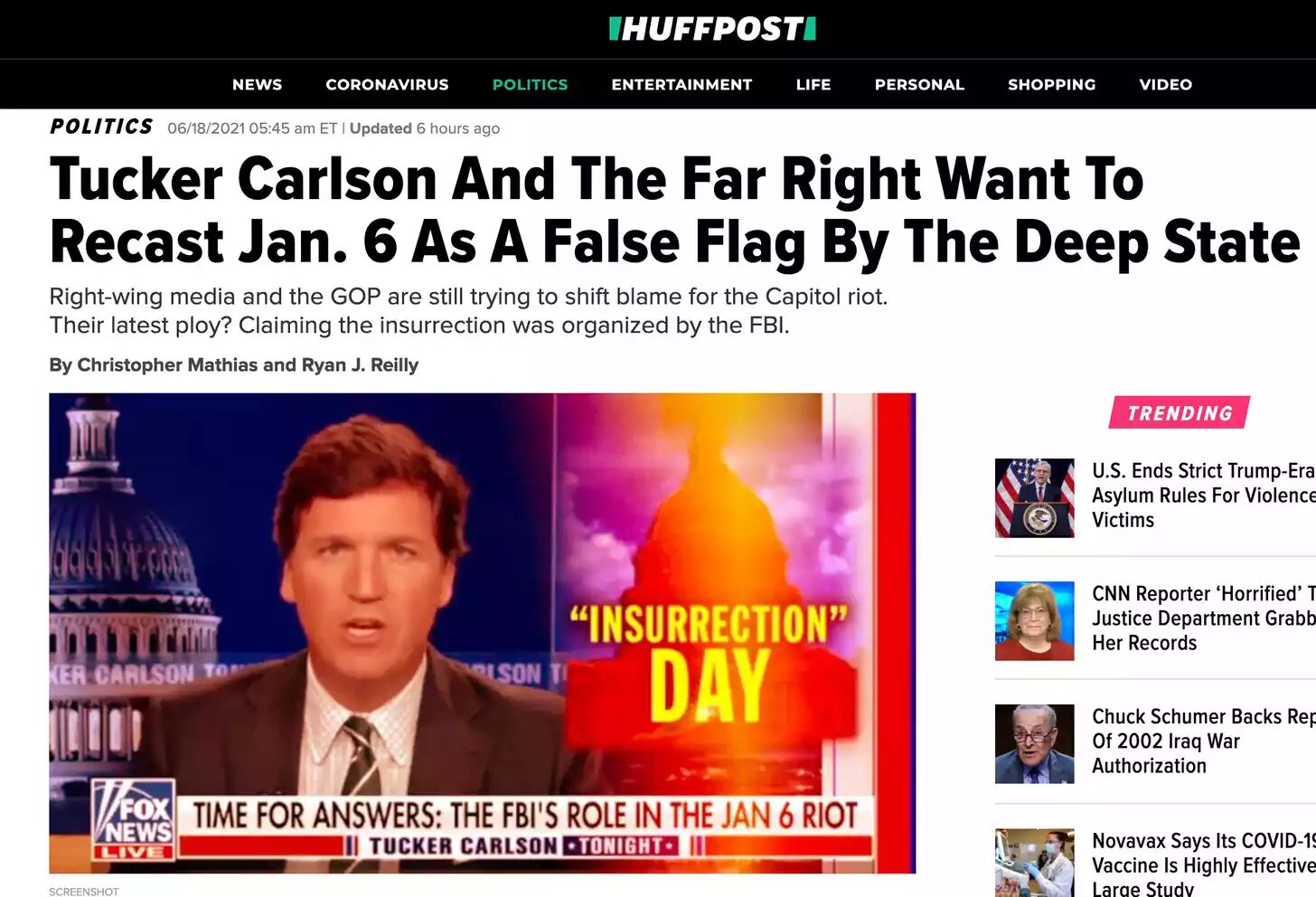 Click to enlarge The Huffington Post