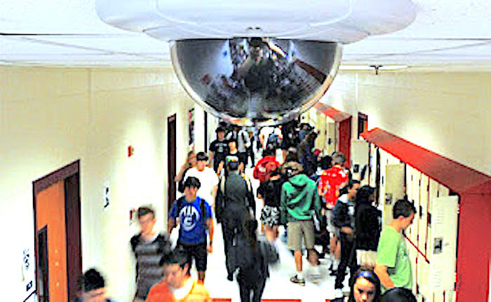 hall spy cam
