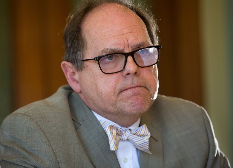 Click to enlarge evergreen college president George Bridges
