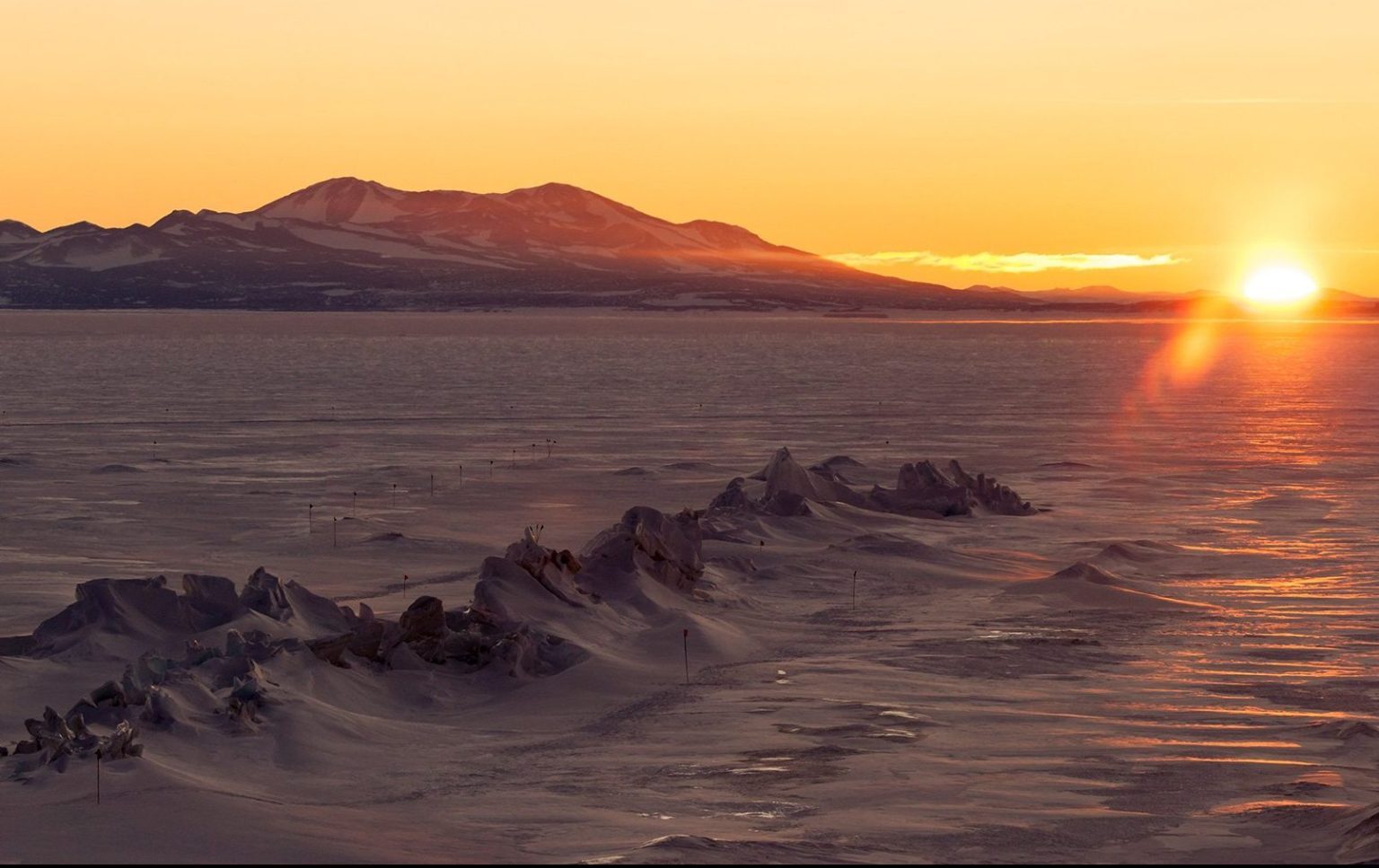 Antarctica sun