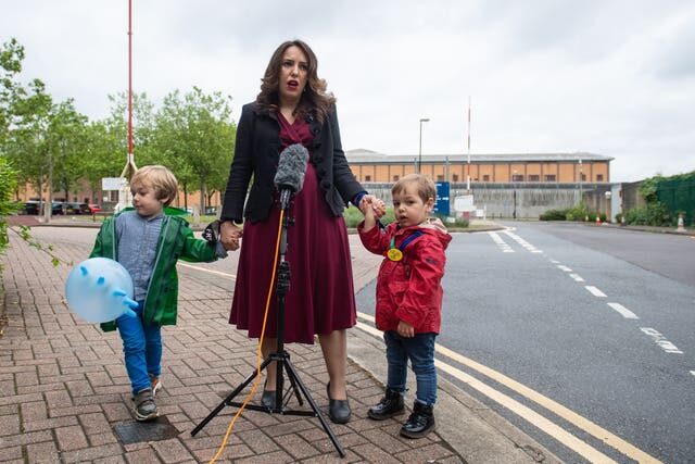 Click to enlarge Stella Moris and the couple’s two young sons, Gabriel and Max