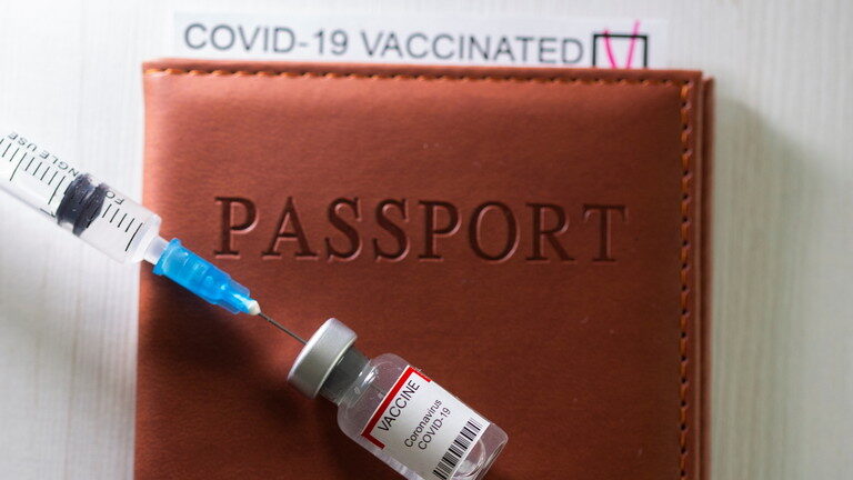 Click to enlarge vaccine passport ID
