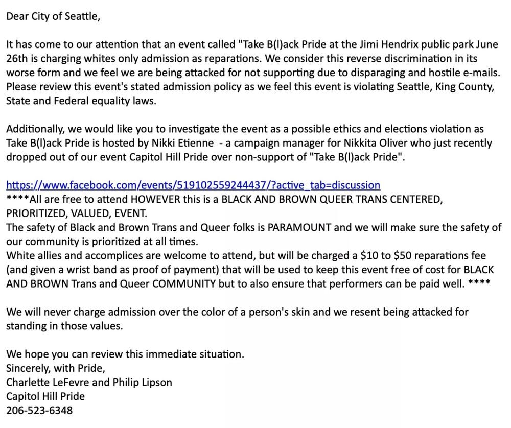 seattle pride letter