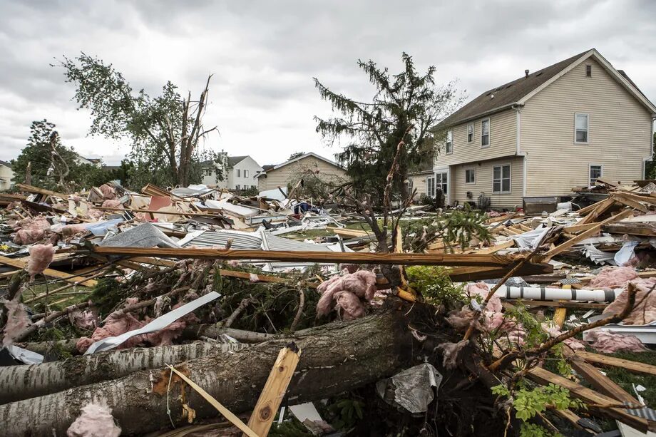 Naperville tornado damage