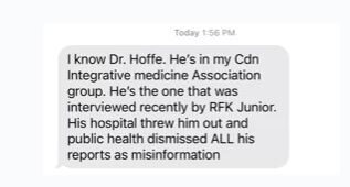 Dr Hoffe speaking up