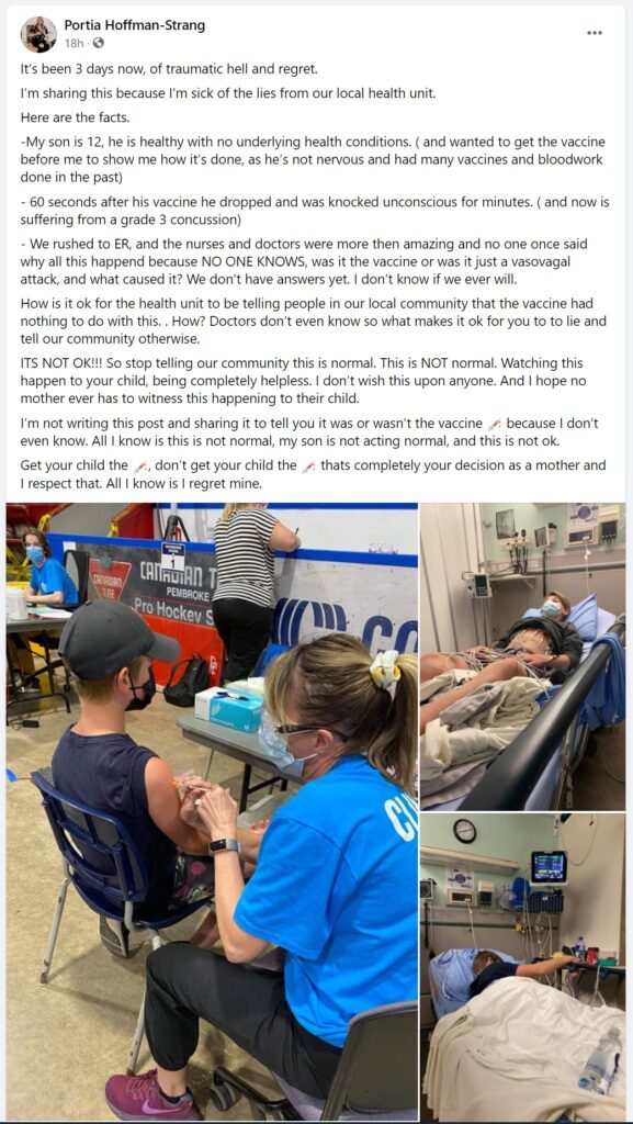 Facebook post concerned mom