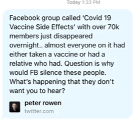 Facebook group disappearing
