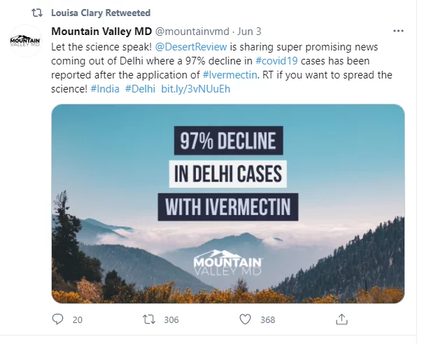 India ivermectin tweet