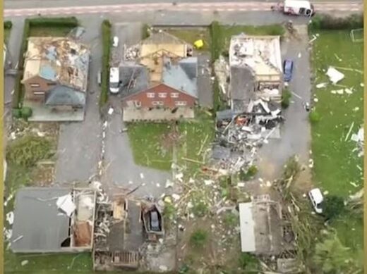 Powerful storms rip through Belgium, including a tornado that obliterates almost 100 homes in country's south