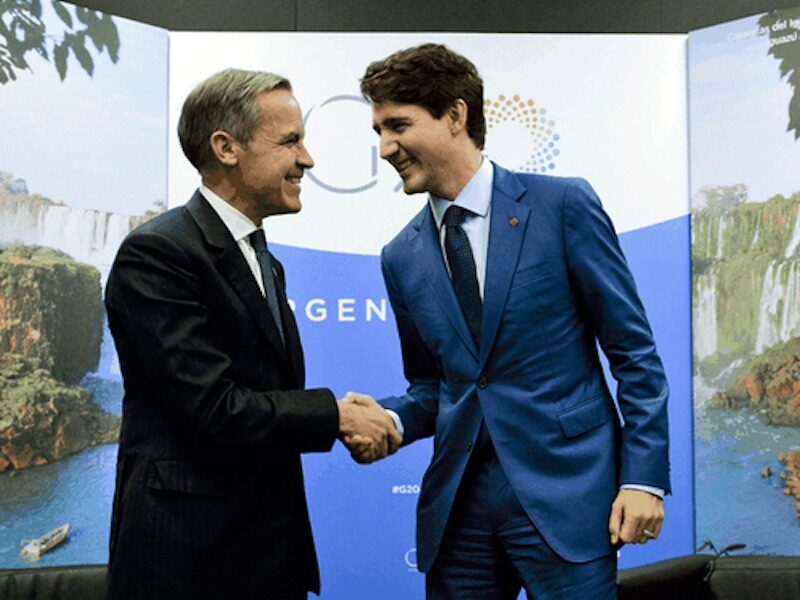 governor is advising Prime Minister Justin Trudeau.