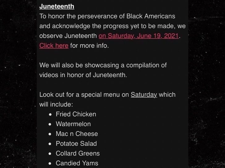 juneteenth menu