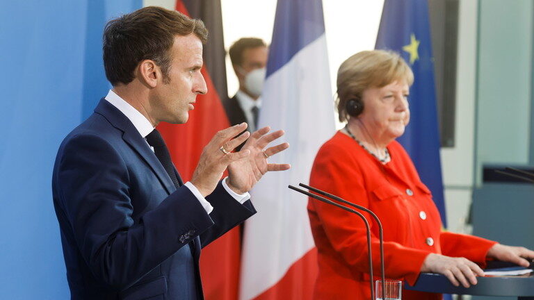 merkel and macron